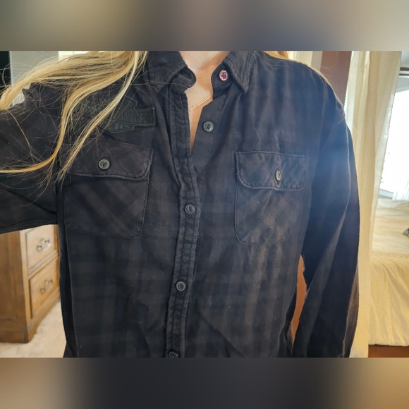 Harley Davidson button down shirt sz L - Picture 15 of 15